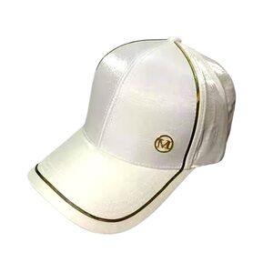 bundle 3 baseball caps hats white and pink brand new with jewels and gold detail